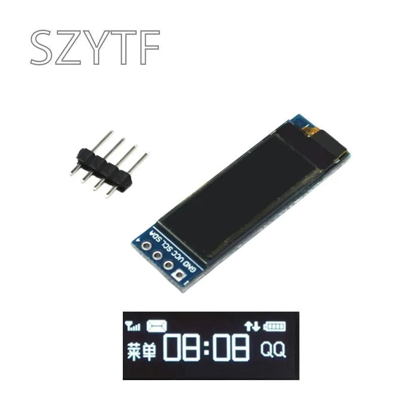0.91 Inch 128x32 IIC I2C White / Blue OLED LCD Display DIY Module SSD1306 Driver IC DC 3.3V 5V for Arduino