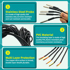 1PCS DS18B20 Temperature Probe Sensor Stainless Steel Package Waterproof Digital Temperature Sensor 1M/2M/3M
