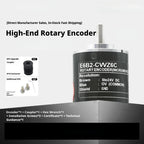 Industrial Rotary Encoder: 1000 P/R, Incremental, 5-24V DC, IP50, Sealed Bearing, ABS, for CNC/Robot/Automation