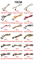 10PCS 2.54MM Pitch Wire Dupont Line Female to Female 1P2 3 4 5 6 Pin Dupont Cable Connector JUMPER CABLE WIRE FOR PCB 3D Printer