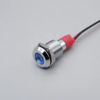 6mm 8mm 10mm 12mm LED Metal Indicator Light Signal Lamp with Wire 3V 5V 6V 12V 24V 110V 220V Red Blue Green Yellow White