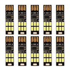 Mini USB LED Night Lamp Dimmable SMD 5730 USB Book Light Touch Control 6 leds Light For Laptop PC Book Reading Table Lamp