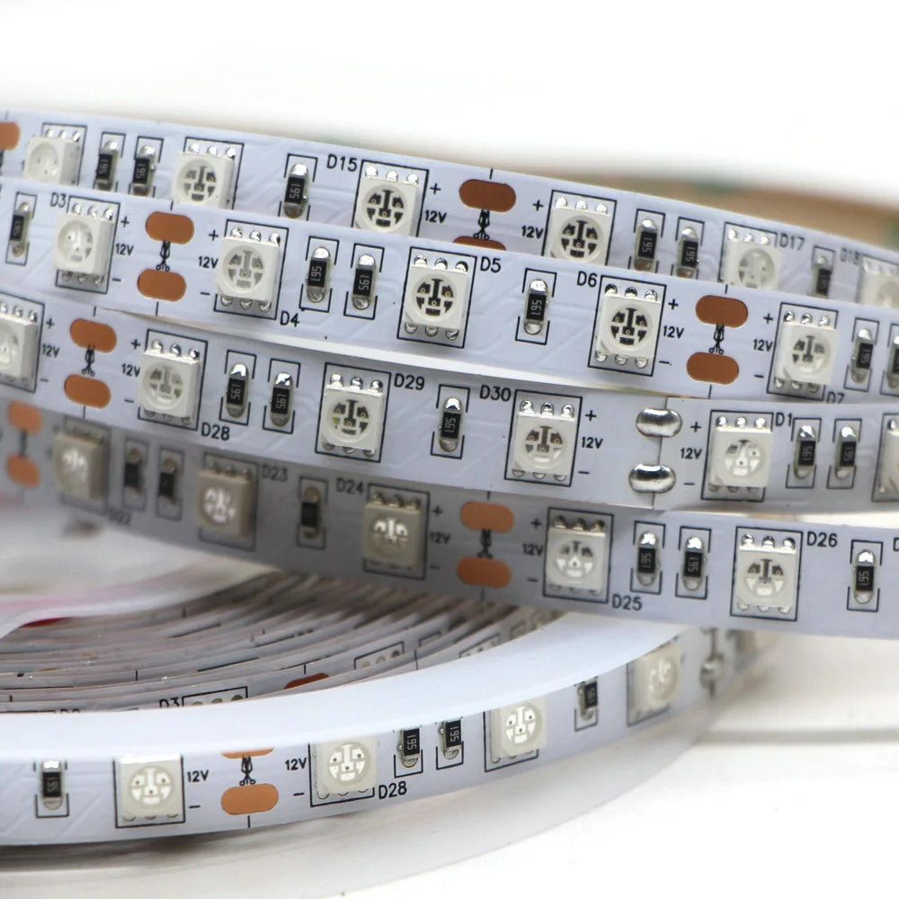 850nm 940nm InfraRed Flexible LED Strip Light SMD 5050 IR Lamp Tape for Multitouch Screen Night Light Security Application