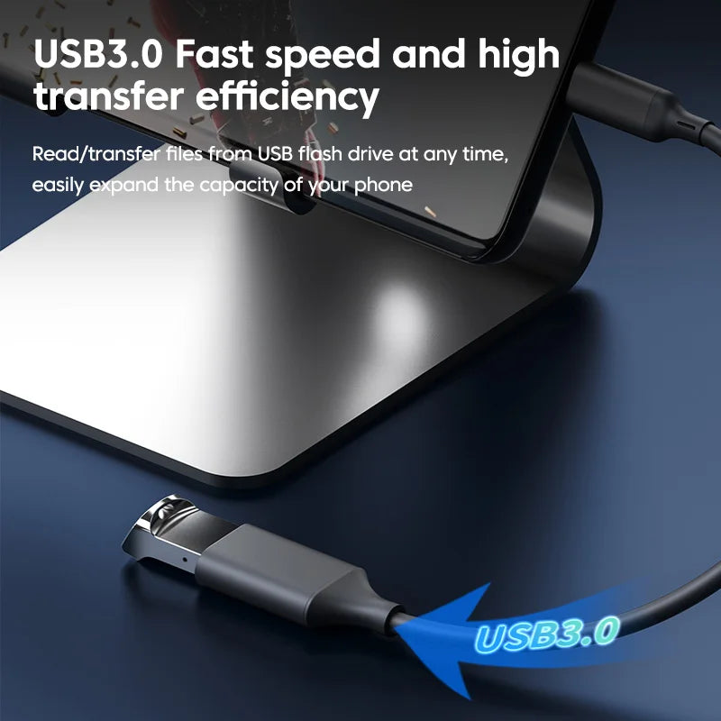 Elough Type C to USB 3.0 OTG Adapter Cable For PC Laptop Xiaomi Android Phone Flash Drive OTG Data Cable USB Type C Adapator