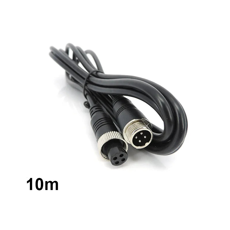 1/3/5/10/15/20M 4 Pin core male to female Aviation Extension Video connector power Cable for car Truck Bus Monitor Camera wire