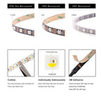 DC5V SK6812 RGBW 5050SMD LED Strip 30/60/144Leds/m WS2812B Individual Addressable RGBNW RGBWW 4 in 1 Flexible LED Light Tape