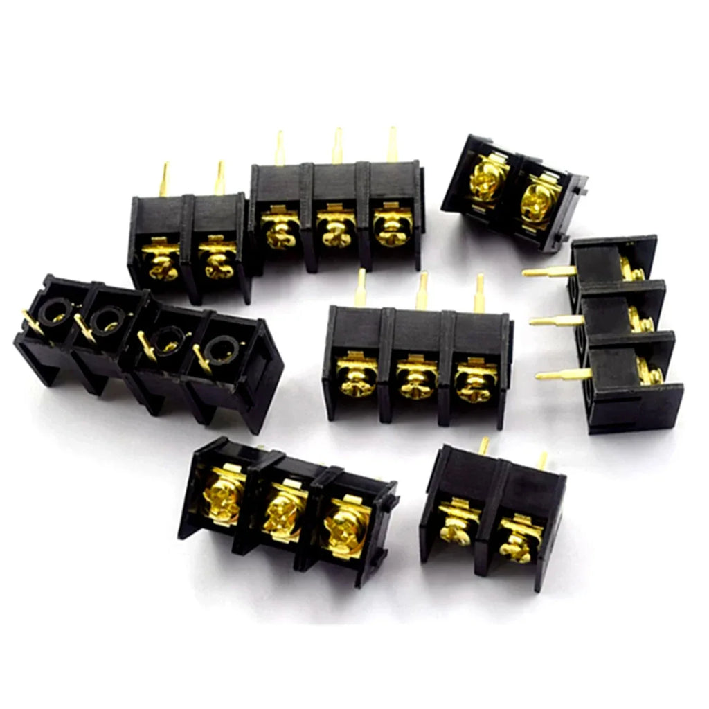 10Pcs KF1000 Barrier Terminal Block Pitch 10mm 2P/3P/4P PCB Mount Screw Terminal Connector 300V 25A for PCB Wiring