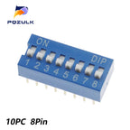 Dip Switch Kit In Box 1 2 3 4 5 6 8 Way 2.54mm Toggle Switch Red Snap Switches Mixed Kit Each 5PCS Combination Set