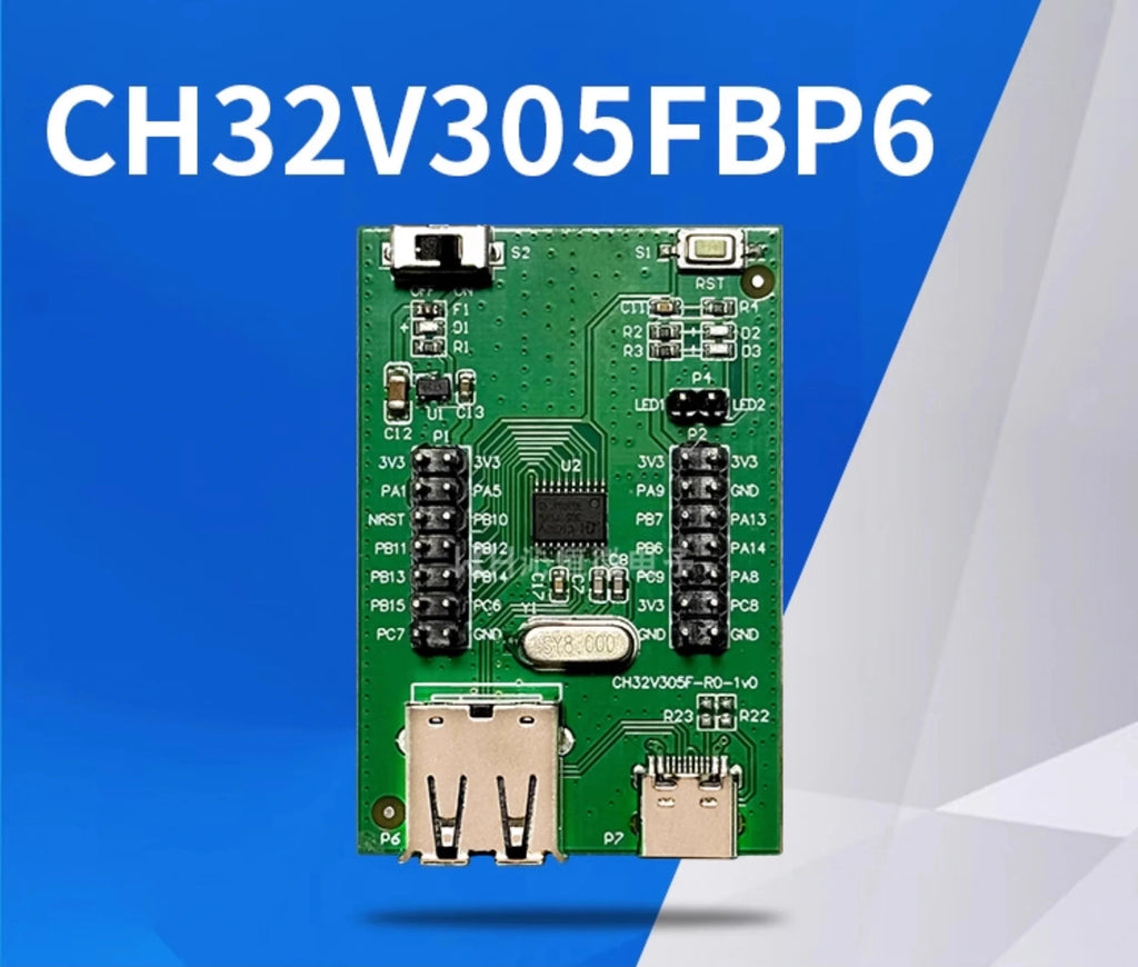 CH32V305 Development Board 32-bit RISC-V Interconnect Microcontroller CH32V305FBP6-EVT Evaluation Board