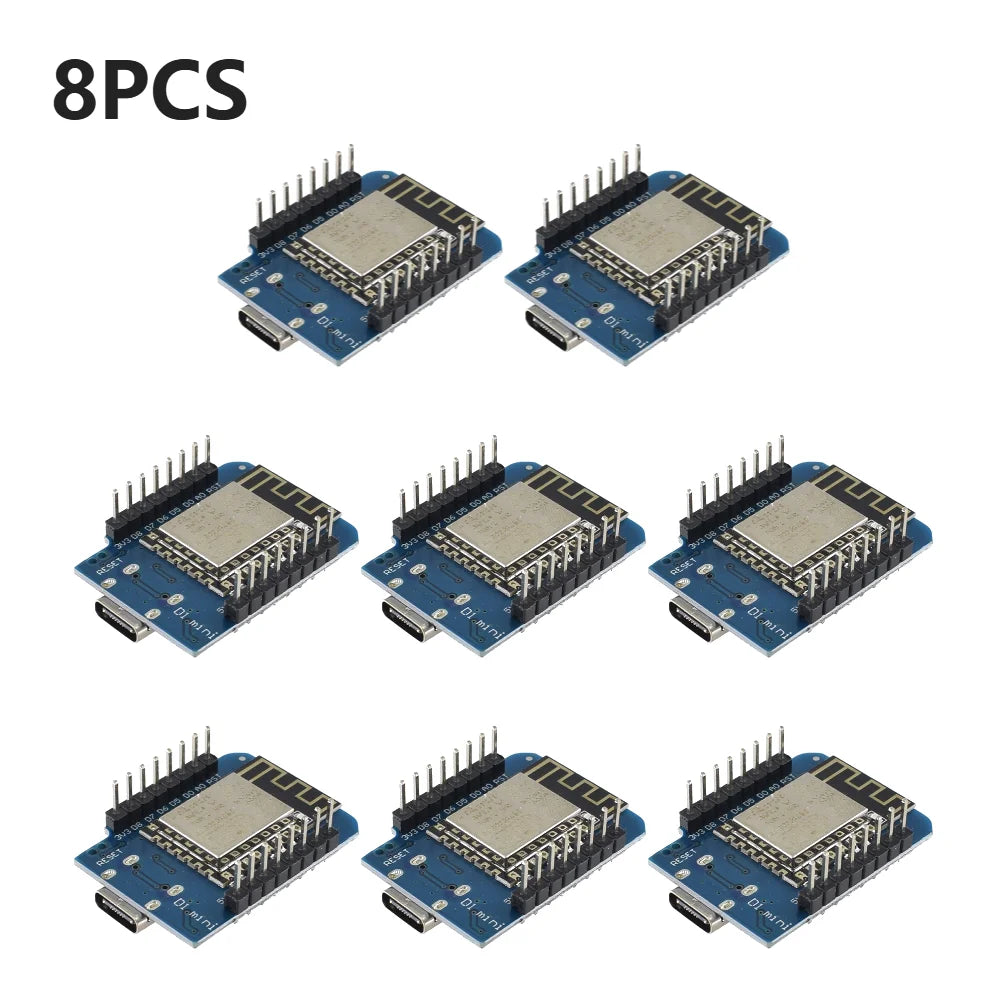 50/20/10/1PCS ESP-12F ESP8266 D1 Mini WIFI Development Board NodeMCU Lua IOT Wifi Welded Boards Type-C Interface Soldered Module