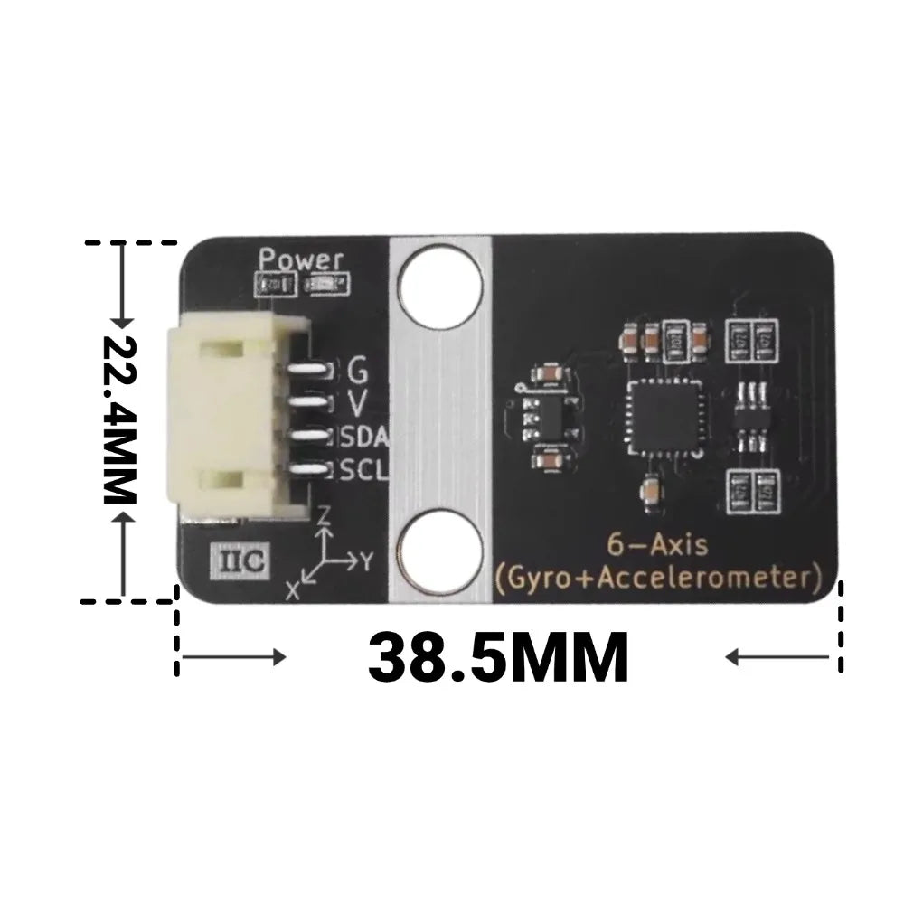 The MPU6050 6 Axis Gyroscope Sensor Module with a PH 2.0 Interface Is Compatible with Arduino and Supports Mixed Programming
