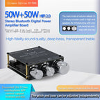 TPA3116D2 50W+50W Bluetooth 5.0 Subwoofer Amplifier Board 2.0 Channel High Power Audio Stereo AUX USB Bass CAR AMP t50l t50h