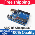 (1-5piece）High Quality UNO R3 DIP Development Board ATmega328P AVR With USB Cable Diy Starter Kit for Arduino