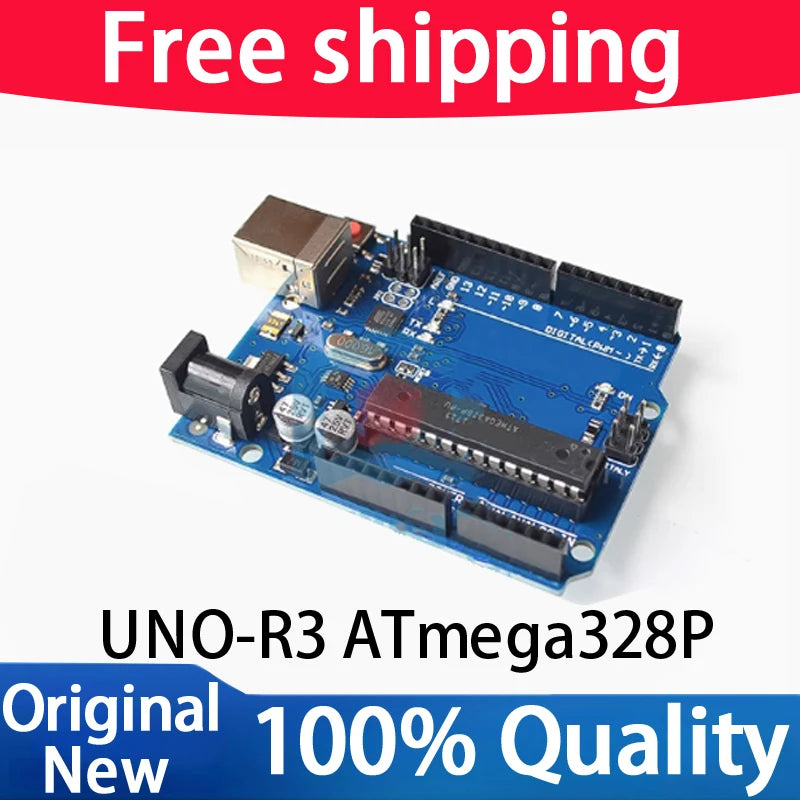 (1-5piece）High Quality UNO R3 DIP Development Board ATmega328P AVR With USB Cable Diy Starter Kit for Arduino