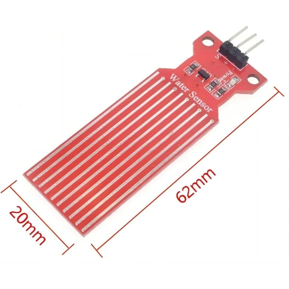 12pcs DC 3V-5V Rain Water Level Sensor Module Detection Liquid Surface Depth Height for Arduino DIY Compatible with UNO MEGA