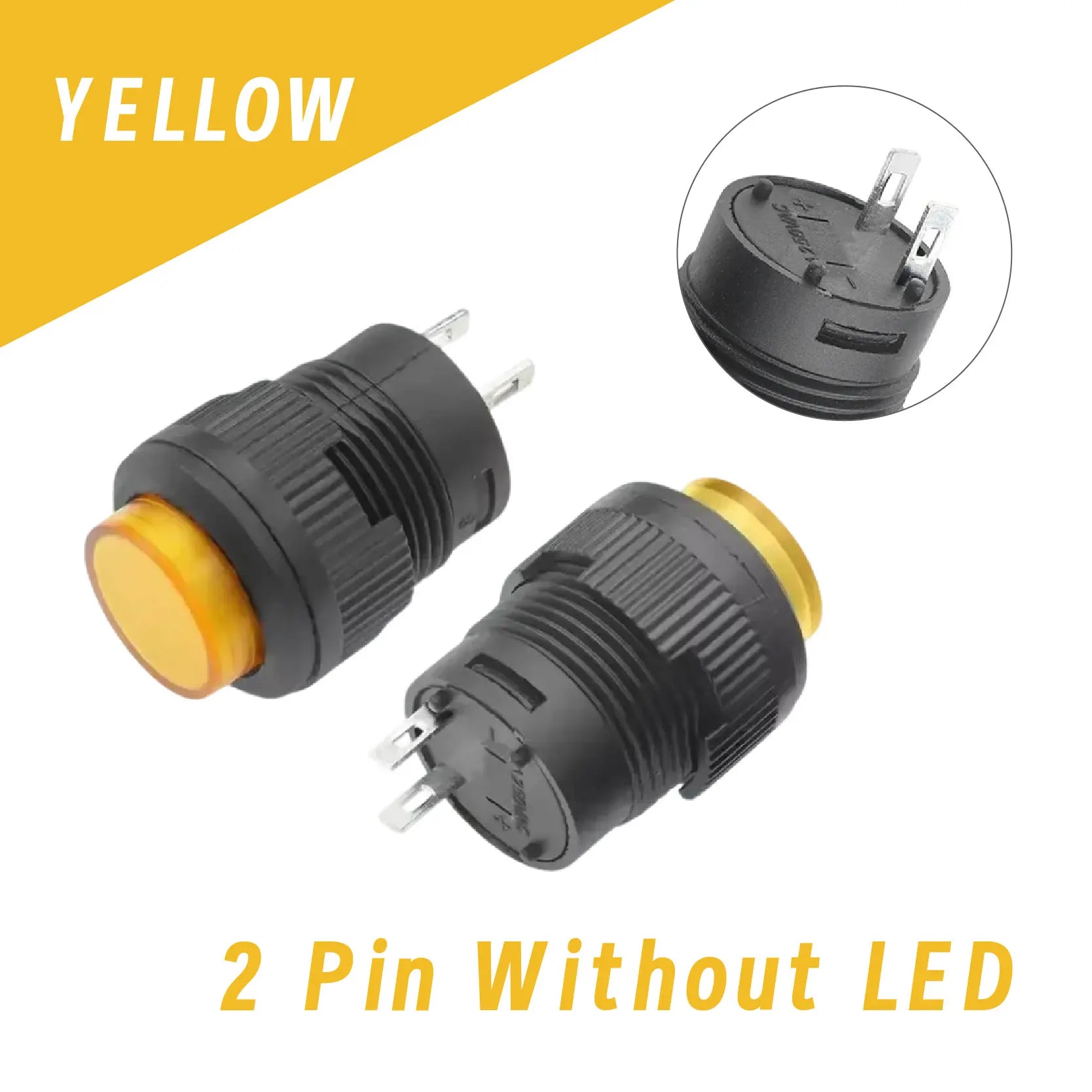 5/20/100PCS Self Reset/Self-locking 16MM Momentary Push Button Switch 4Color LED Lighting 2Pin 4Pin R16-503/AD R16-503/BD