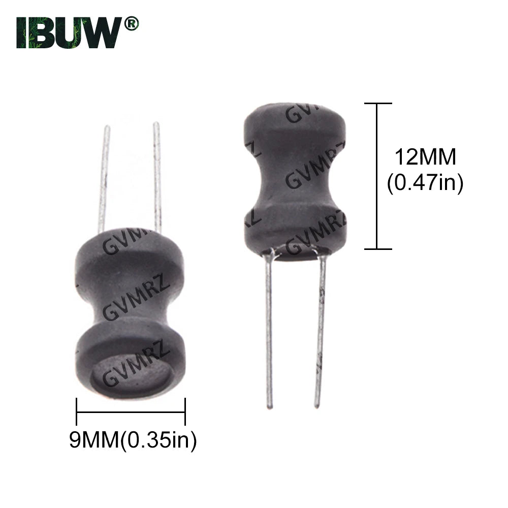 10PCS 0912 9*12mm 1MH 2.2MH 3.3MH 4.7MH I-shape Power Inductor Inductance Copper Coil 100uh 470UH 330UH