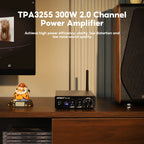 AIYIMA A07 PRO Bluetooth Amplifier TPA3255 QCC304X Stereo 2.0 Channel 300Wx2 Power Digital Amplifier RCA APT-X Home Sound AMP