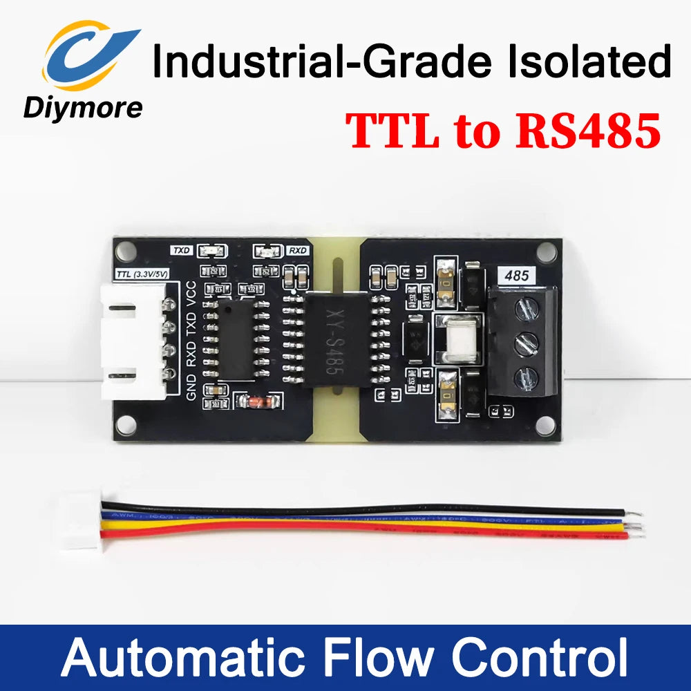 DC 3-5.5V Industrial-Grade Isolated TTL to RS485 Converter Module Automatic Data Flow Control for RS485 to TTL Signal Conversion