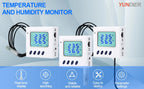 High Accuracy POE RJ45 Ethernet Temperature Humidity Sensor with Large LCD Display SNMP V1/TCP/UDP IP Network Monitoring Support