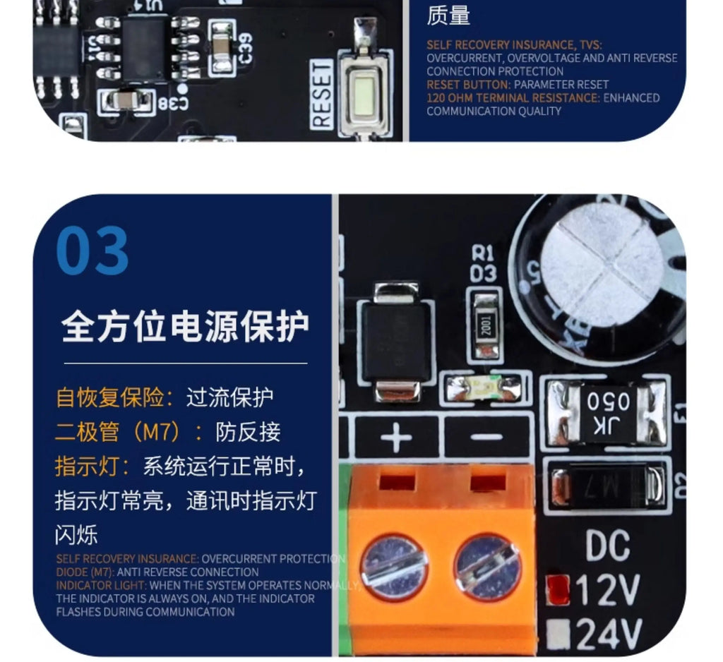 CAN WIFI Digital IO Ethernet Expansion Module Control Board RS485/232 ZS-DI-16 Isolated PNP NPN MODBUS RTU Module