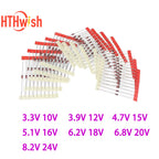 140PCS 1W Zener Diode Kit 3.3V~24V Electronic Components Diy Assorted Set 3.3V 10V  3.9V  12V  4.7V  15V  5.1V  16V  