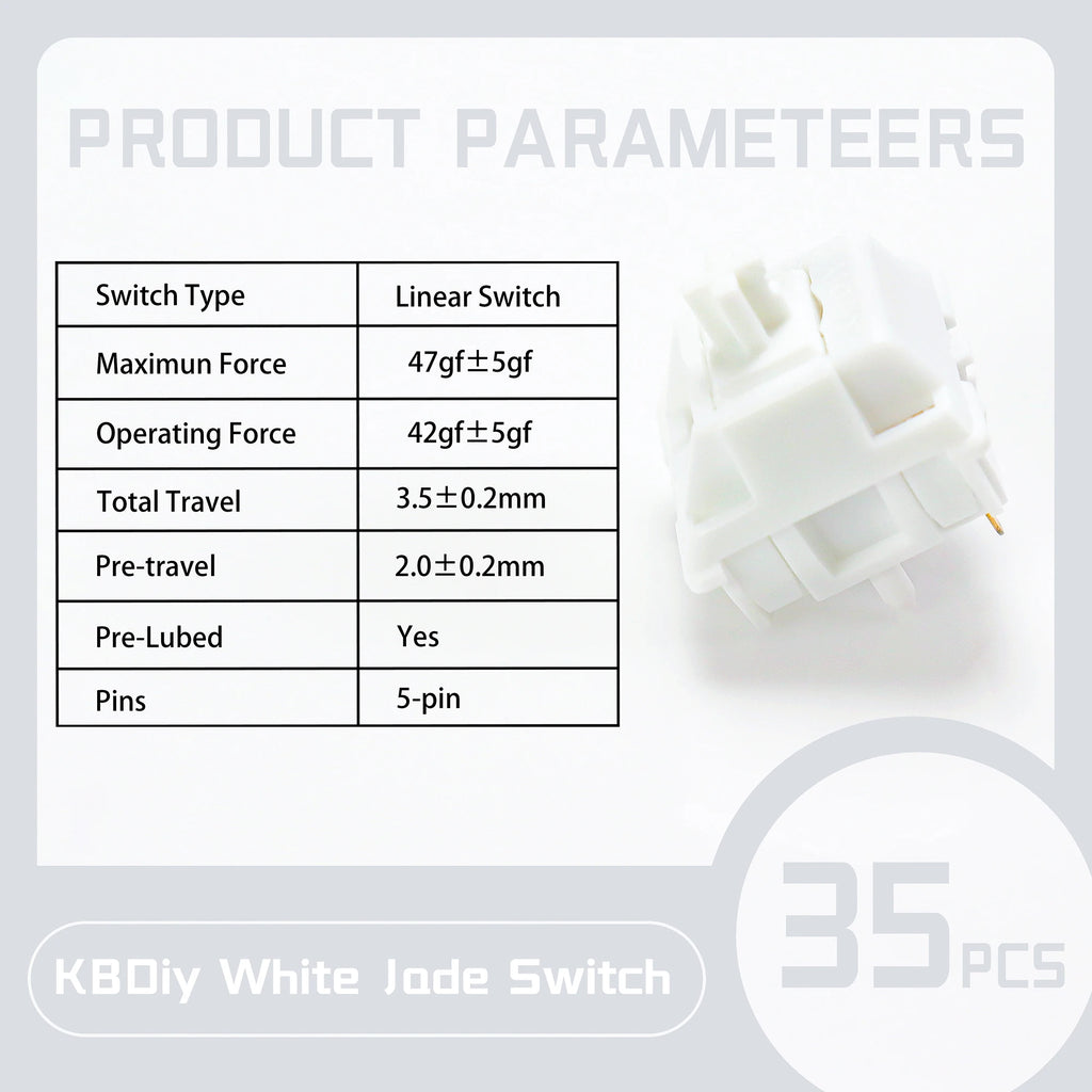 KBDiy Asura Switch Tactile MX Switches 50g for Gaming Mechanical Keyboard KIT Purple Factory Lubed Custom DIY 5Pins GMK67 Hi75