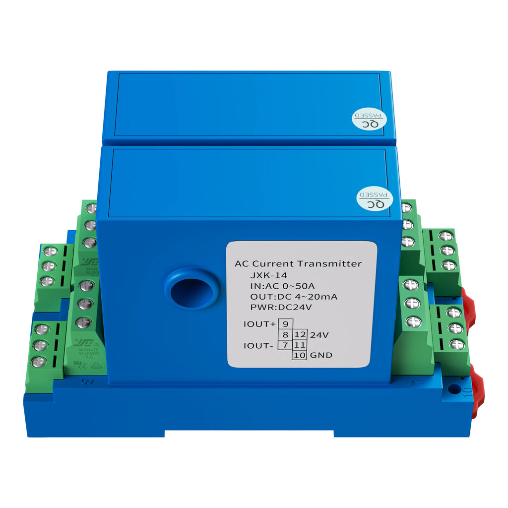JXK-14 Hall Current Sensor AC 5A 10A 20A 50A 100A 4-20mA 0-10V RS485 Output Ampere Transducer Current Transformer