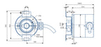 Waterproof Blind Hole Absolute Encoder Magnetic Single/Multi Turn Angle Measurement CAN RS485 Output Power Off Memory