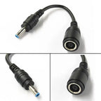 Female 7.4mm X 5.0mm to 4.5mm X 3.0mm Male Charger Adapter Power Connector Converter Cable DC Jack for Dell Hp