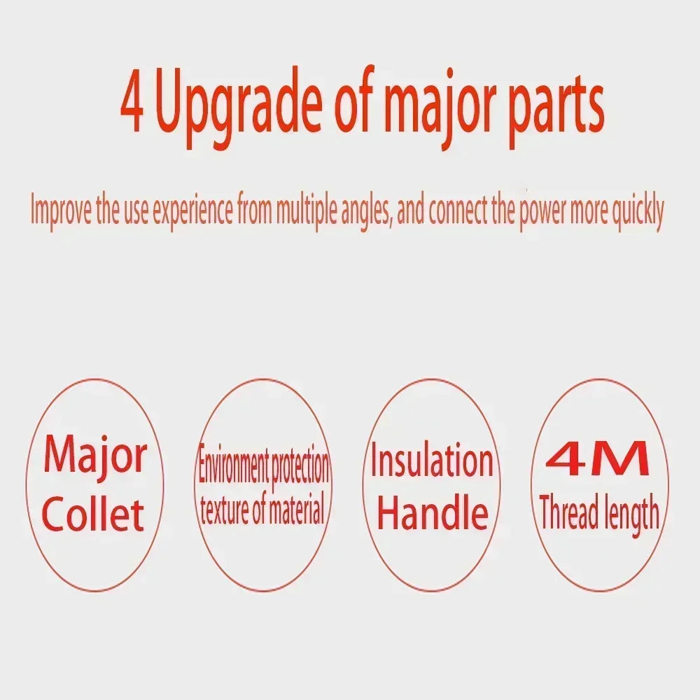 2000A 4M Heavy Duty Car Battery Jumper Cables Emergency Start Booster Cables with Anti-Corrosion Clamps for Car Truck Motorcycle