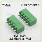 KF2EDGKN 3.5MM 2P ~ 12P PCB PLUG-IN TERMINAL BlOCKS  15EDGKN-3.5