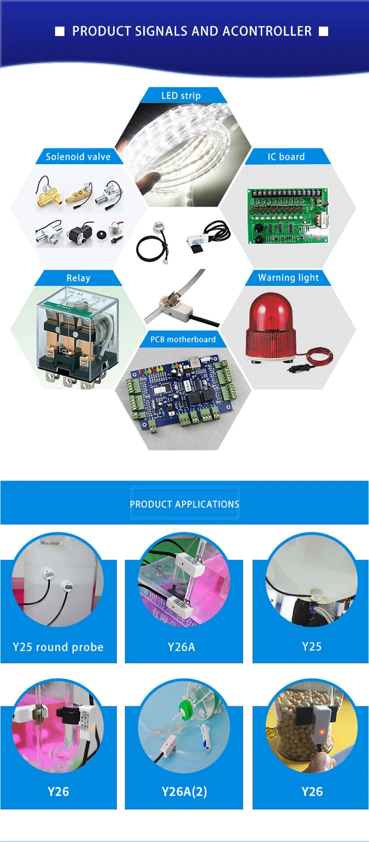 XKC-Y26 Non-contact Liquid Level Sensor External-attached Pipeline Water Level Sensor Liquid Sensor Liquid Detection Switch