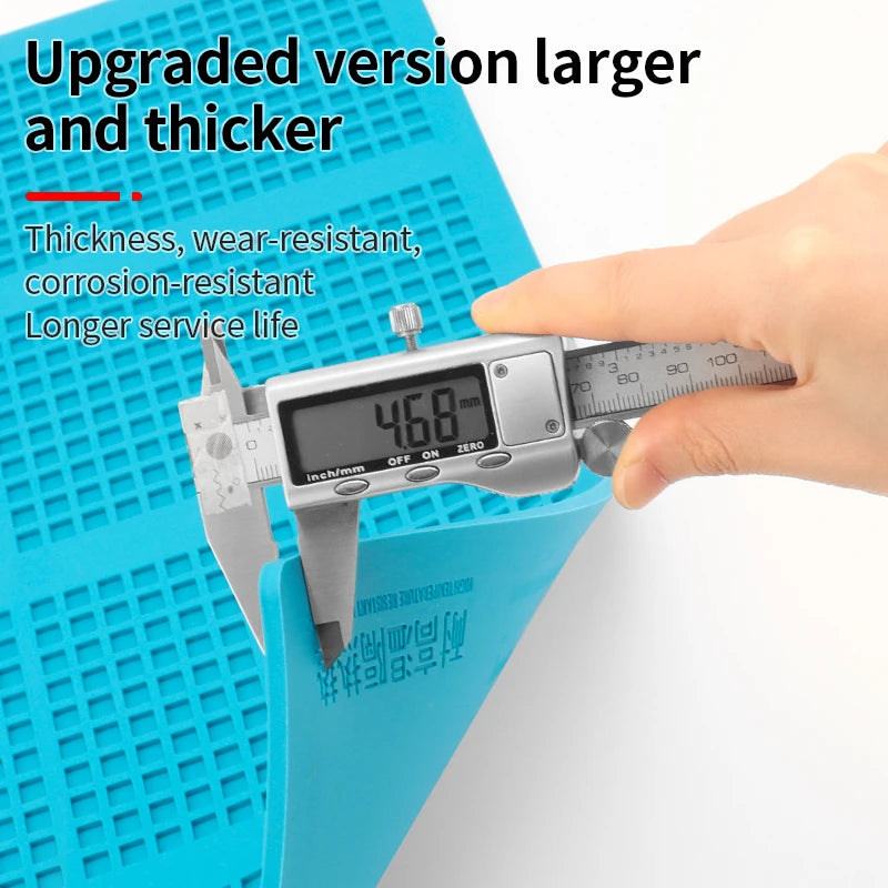 LUXIANZI 50*35CM ESD Silicone Soldering Mat For Motherboard Electronics Phone Repair Welding Anti-static Heat-Resistant Work Pad