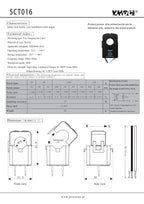 YHDC SCT016 Input 10A/50A/100A/120A Output 10mA/20mA/25mA/33mA/40mA/50mA/60mA/0.1A Accuracy 0.5% Split Core Current Transformer