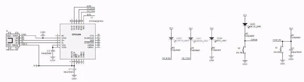 ESP8266 ESP-WROOM-32 ESP32-WROVER Development Board Test Programmer Socket Downloader for ESP-01 ESP-12F ESP-07S ESP-12S ESP32