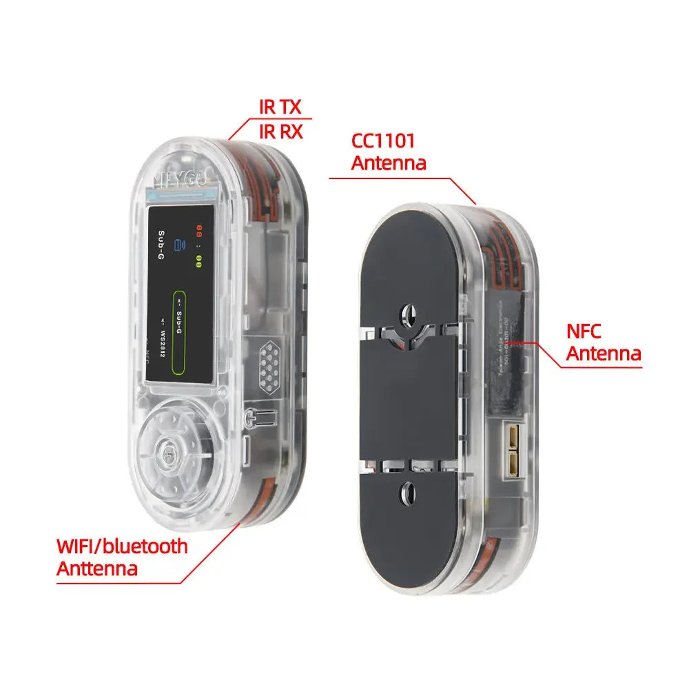 T-Embed CC1101 Plus Multi-Function Board ESP32-S3 Core Sub-1GHz/2.4GHz Dual-Band Communication 1.9-inch LCD+NFC+IR Remote