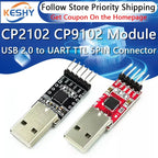 CP2102 USB 2.0 to UART TTL 5PIN Connector Module Serial Converter STC Replace CP2102 CP9102 USB for Aduino USB to TTL Download