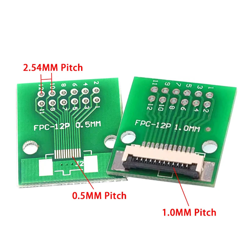 FPC/FFC Adapter Board 0.5/1.0MM to 2.54MM Soldered Connector 4/5/6/8/10/12/14/16/20/26/3040/45/50/60Pin