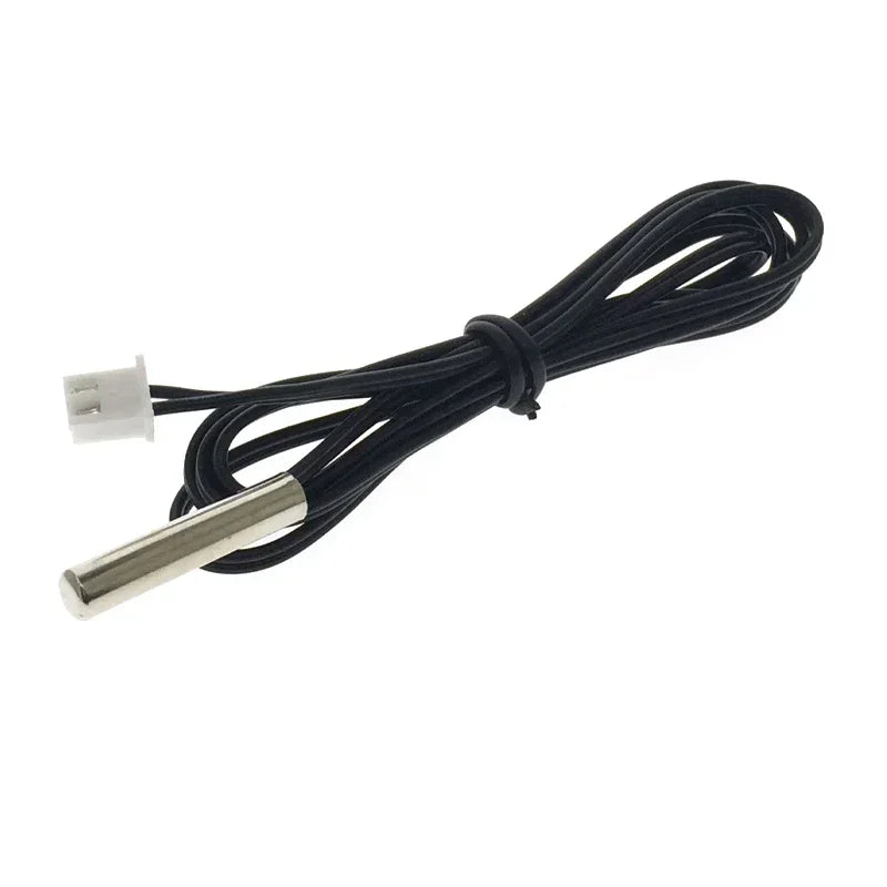 10pcs Temperature Sensor 100K B Value3950 Cylindrical Waterproof Thermal Probe 4x25mm  Long 1M XH2.54-2P  Plug NTC Thermistor