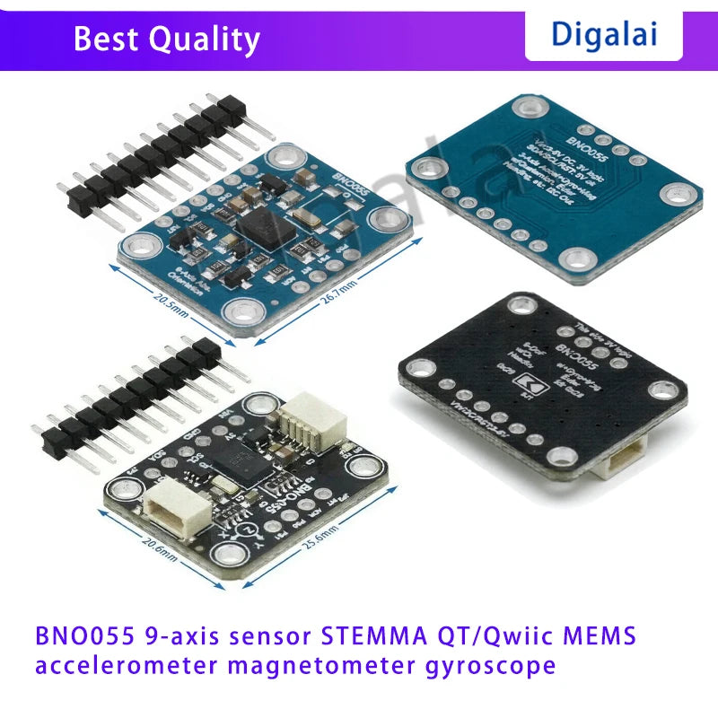 BNO055 9-axis sensor STEMMA QT/Qwiic MEMS accelerometer magnetometer gyroscope