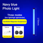 Colorful LED Night Lamps RGB Atmosphere Fill Light Rechargeable Bedroom Photography Lighting Room Decor Luz De Preenchimento New