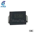 20PCS SS10100 SS1060 SS1045  SS810 SS86 SS84 10A/8A 100V SMC(DO-214AB) SMD Schottky diode