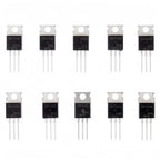 50PCS TO-220 Series MOSFETs IRFZ44N IRF510N IRF540N IRF640 IRF840 IRF740 IRF3205 IRF9540 IRF520N IRF530N Durable Electronic Comp