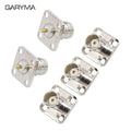 5Pcs Q9 BNC Female Jack 4-holes Flange Solder Panel Mount RF Adapter Coaxial BNC Female Jack Brass