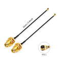 2PCS U.F.L1 To SMA Female Low Loss Coaxial Cable 15CM U.F.L1 1.13mm Pigtail Cable for  PCIE Network Cards PCI Wi-Fi WAN Repeater