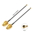 2PCS U.F.L1 To SMA Female Low Loss Coaxial Cable 15CM U.F.L1 1.13mm Pigtail Cable for  PCIE Network Cards PCI Wi-Fi WAN Repeater