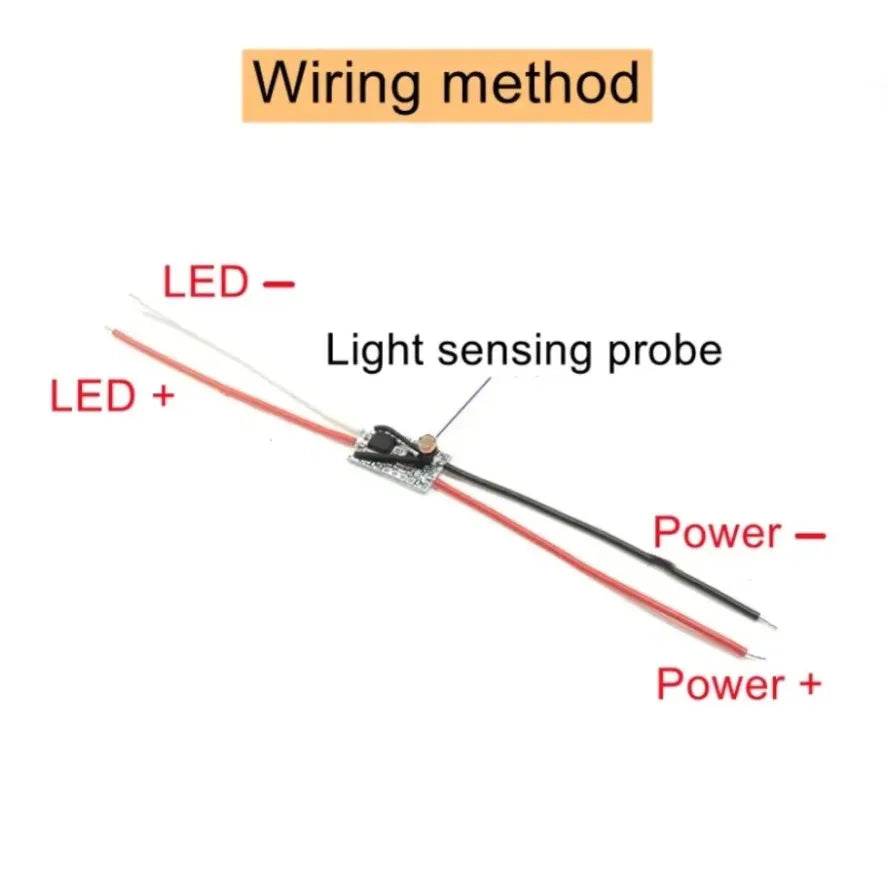 Photo Control Sensor 5-level Adjustment Light Sensor Switch DC 3.7V 5V 12V 24V Auto ON Off Photocell Street Light Switch 5A