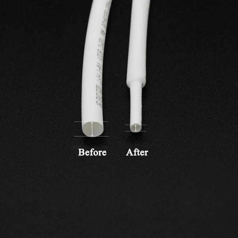 1 Meter Dia 1 2 3 4 5 6 7 8 9 10 12 14 16 20 25 30 40 50 MM Heat Shrink Tube 2:1 Polyolefin Thermal Cable Sleeve Insulated