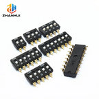 5Pcs/Lot 2.54mm SMD DIP Switch KM‑01 KM Series Gold Plated Pin 2/3/4/5/6/8/10Pin Patch Switch PCB Board Adjustable Toggle Switch